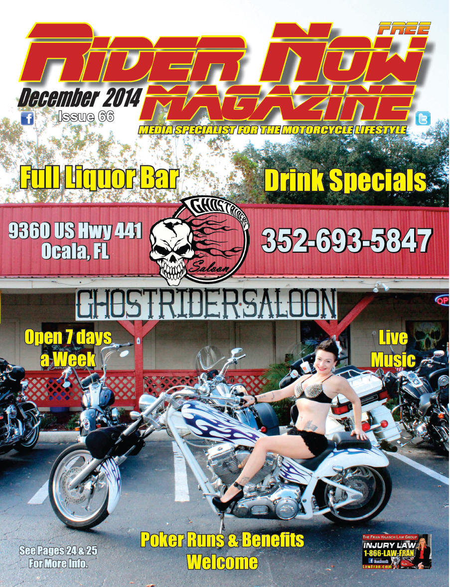 Rider Now Magazine December 2014 Cover