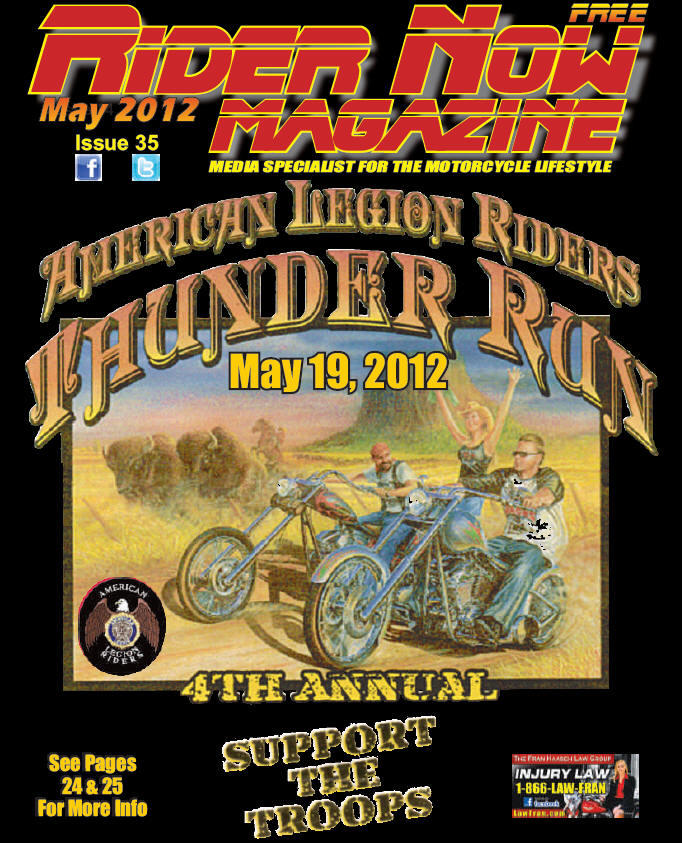 Rider Now Magazine May 2012 Cover Page